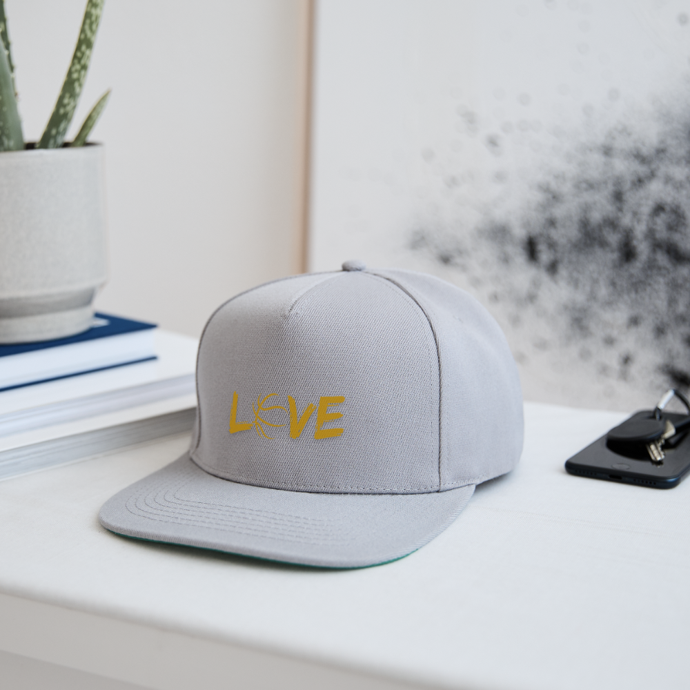 Basketball LOVE Snapback Cap - Graphit/Graphit