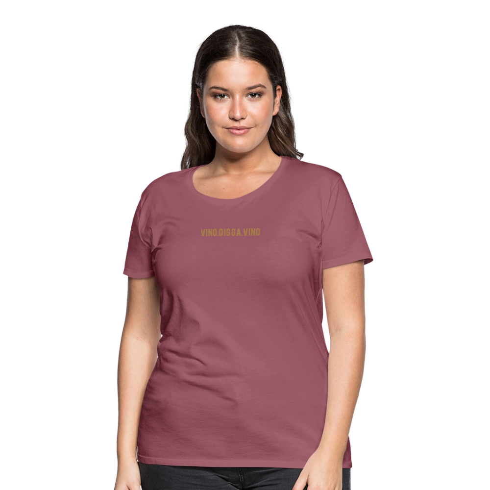 Vino.Digga.Vino Frauen Premium T-Shirt - Malve