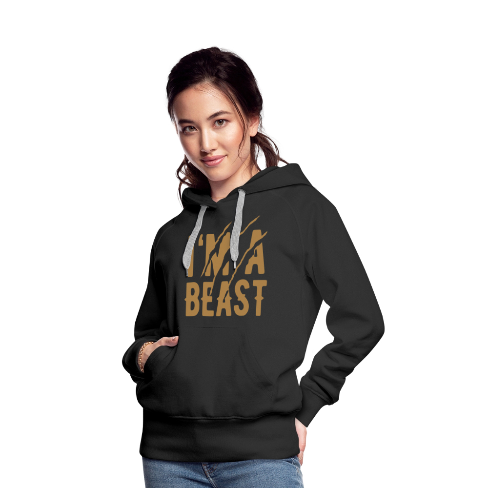 Frauen Premium Hoodie - Schwarz