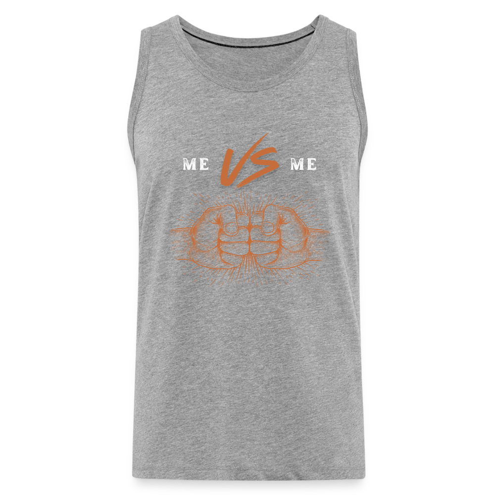 Männer Premium Tank Top - Grau meliert