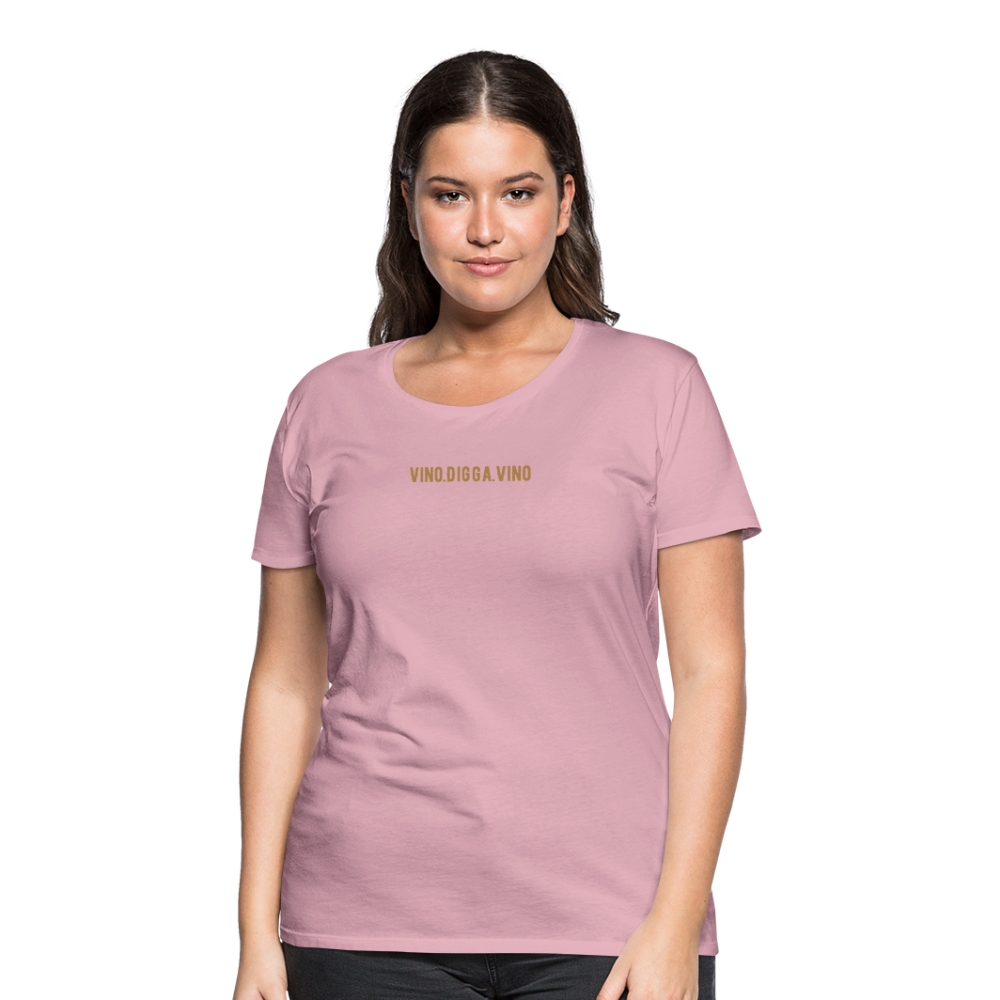 Vino.Digga.Vino Frauen Premium T-Shirt - Hellrosa