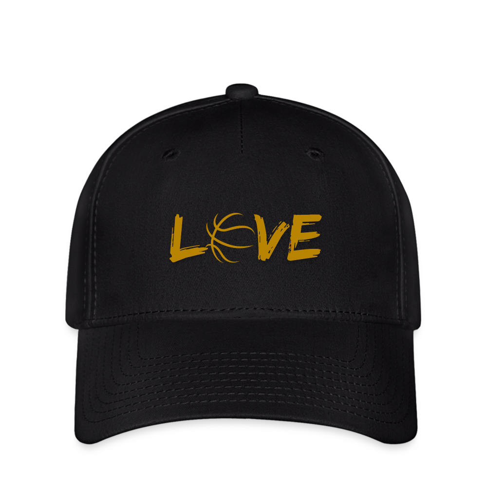 Basketball Love Flexfit Cap - Schwarz