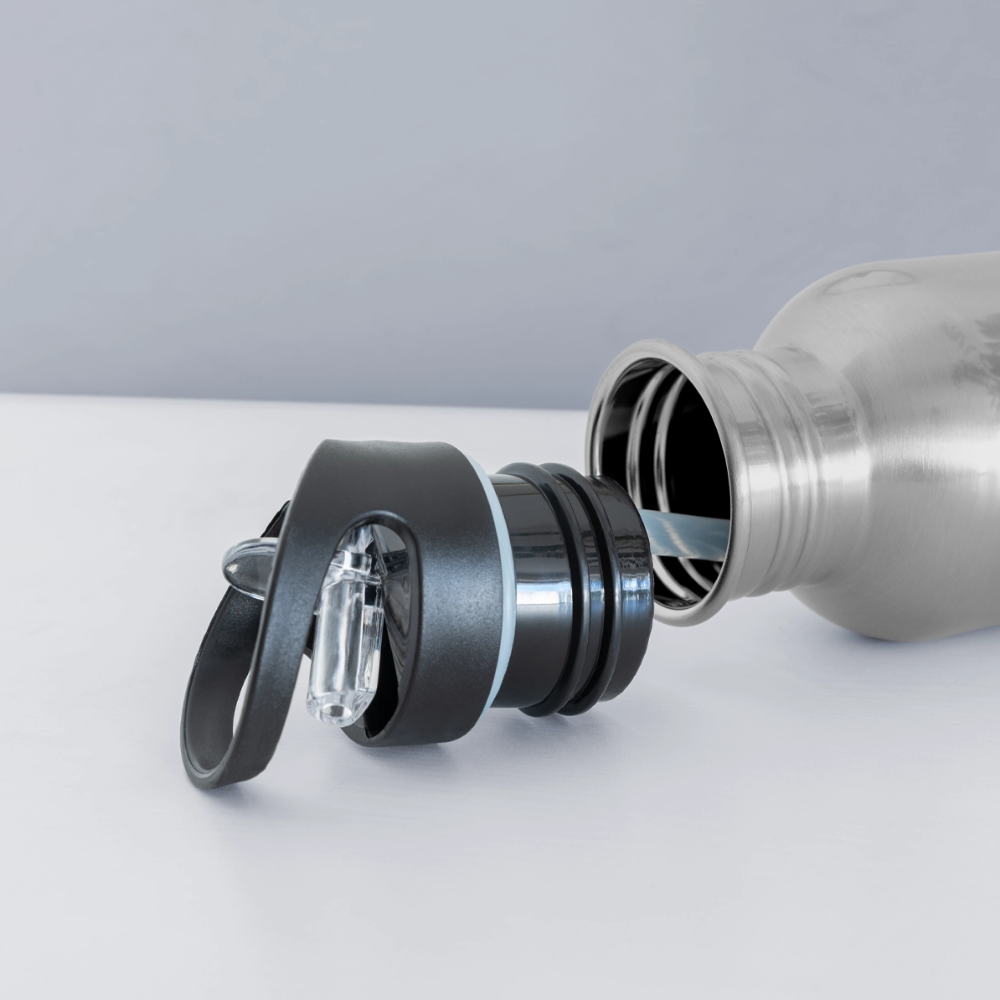 Be Strong Never Give Up Trinkflasche - Lightsilver