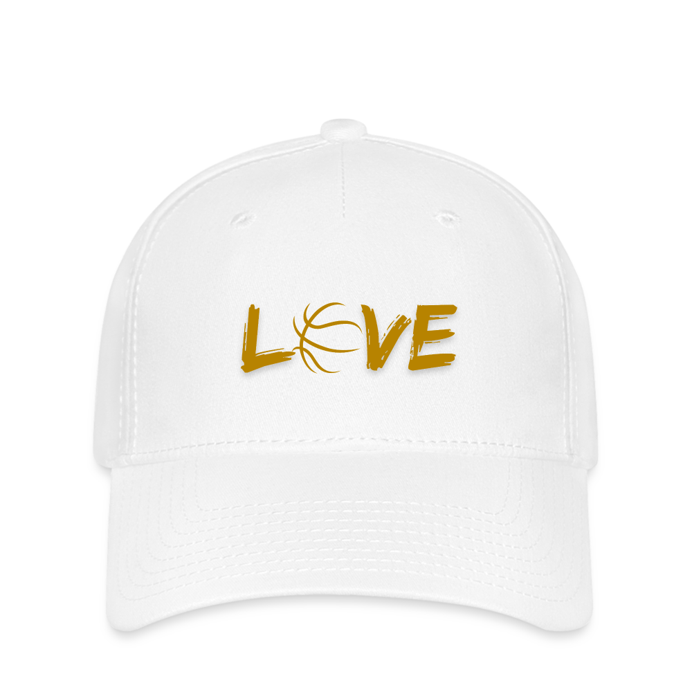 Basketball Love Flexfit Cap - Weiß