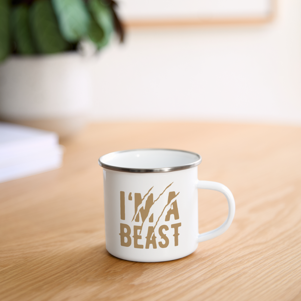 Emaille-Tasse - Weiß