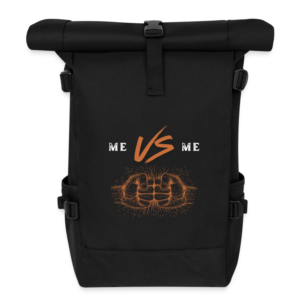 Rolltop Rucksack - Schwarz