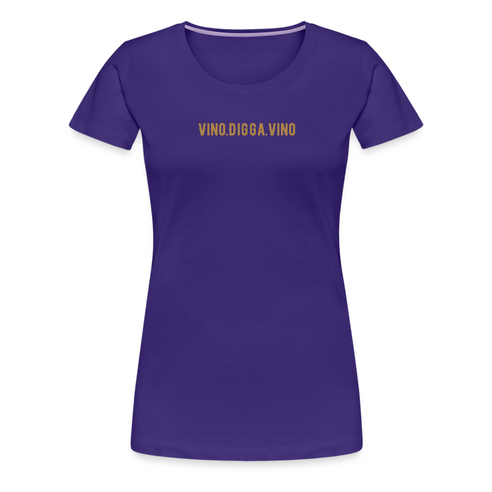 Vino.Digga.Vino Frauen Premium T-Shirt - Lila