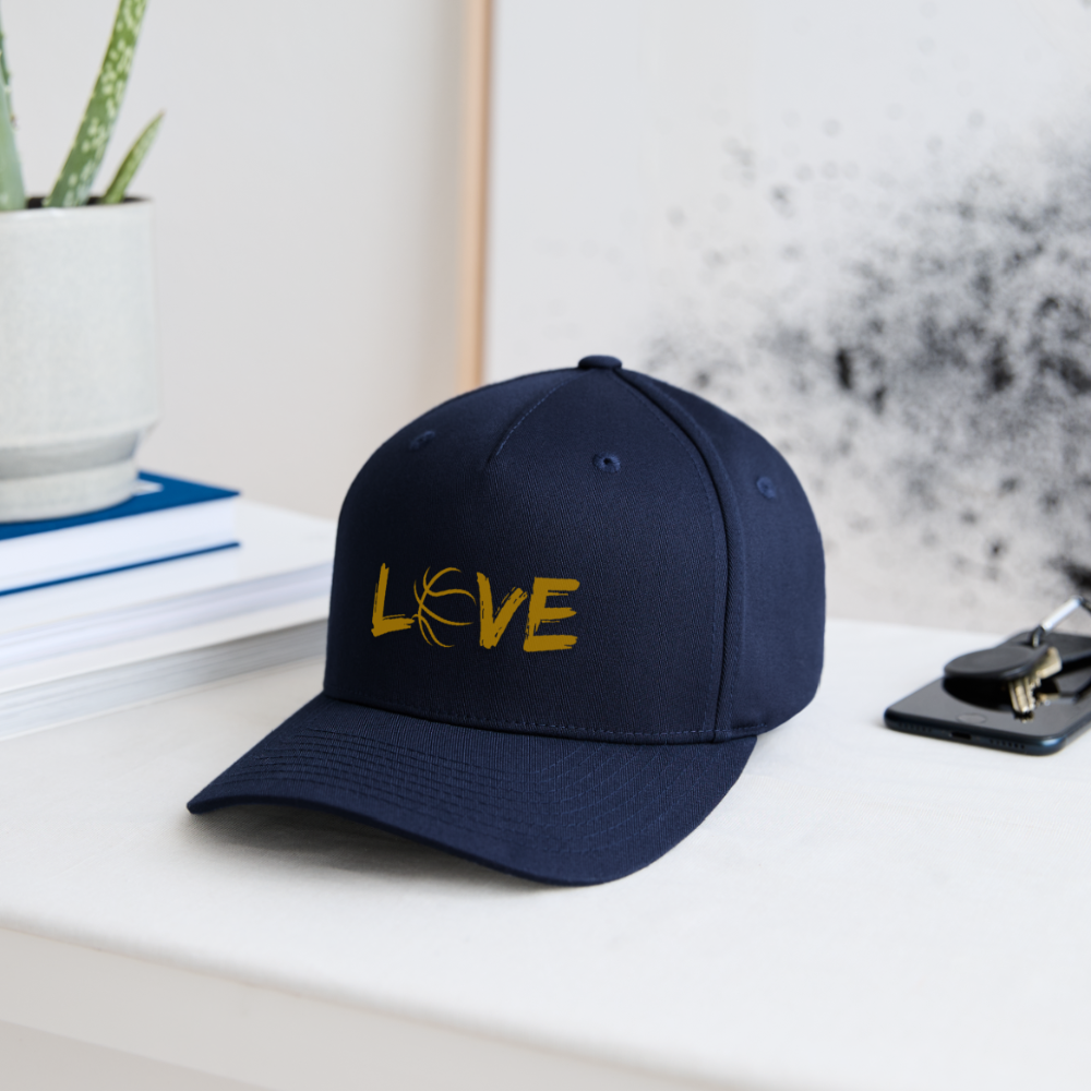 Basketball Love Flexfit Cap - Navy