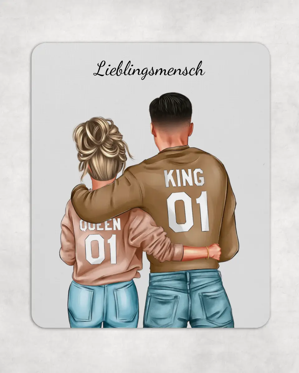 Personalisiertes Mauspad Pärchen