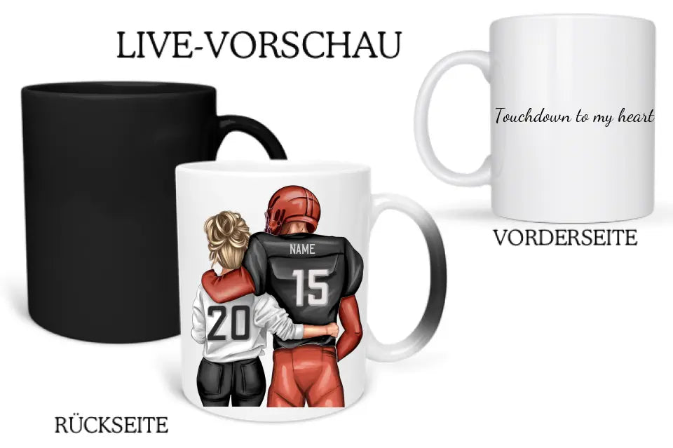 Personalisiertes Paar Tasse