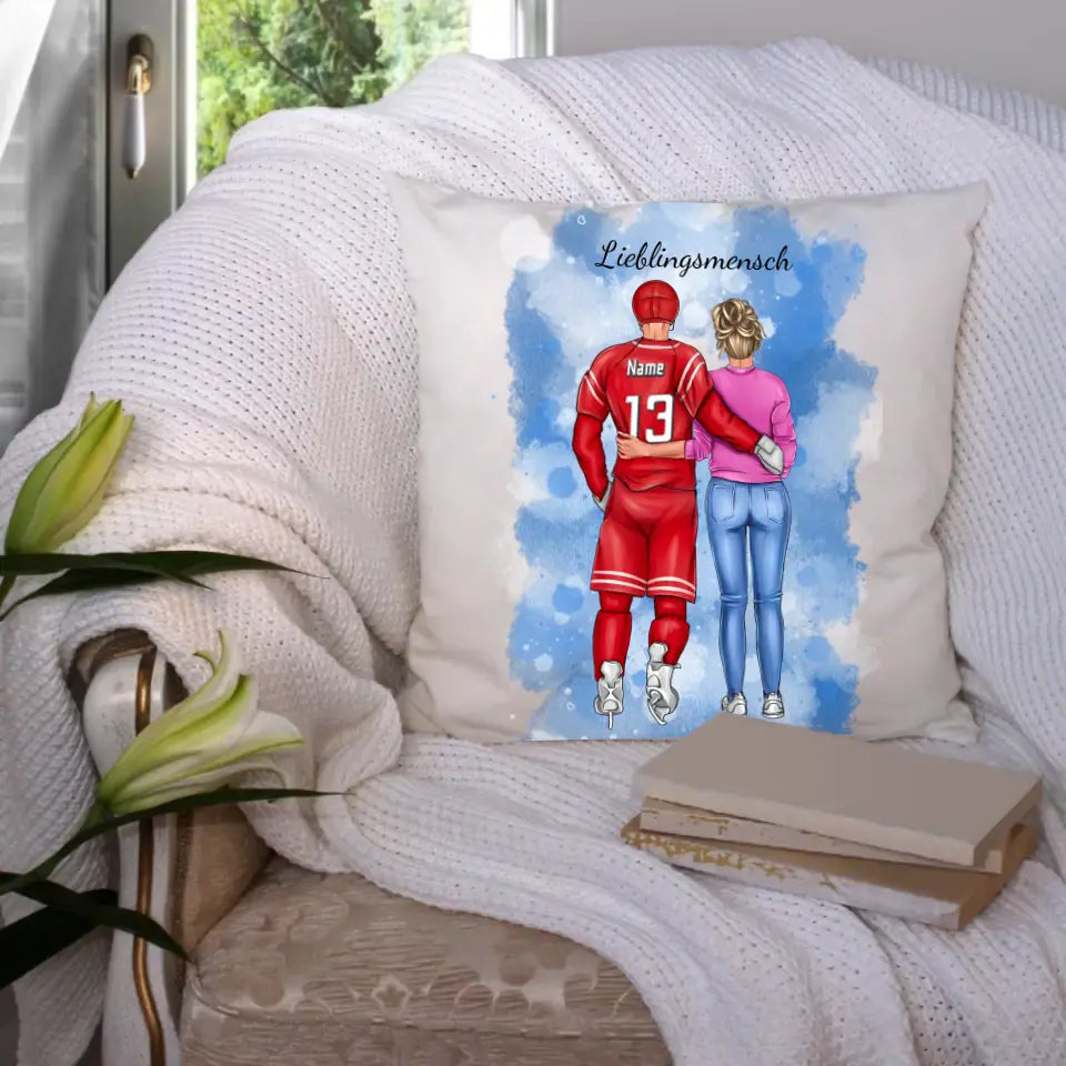 Personalisiertes Ice Hockey Kissen