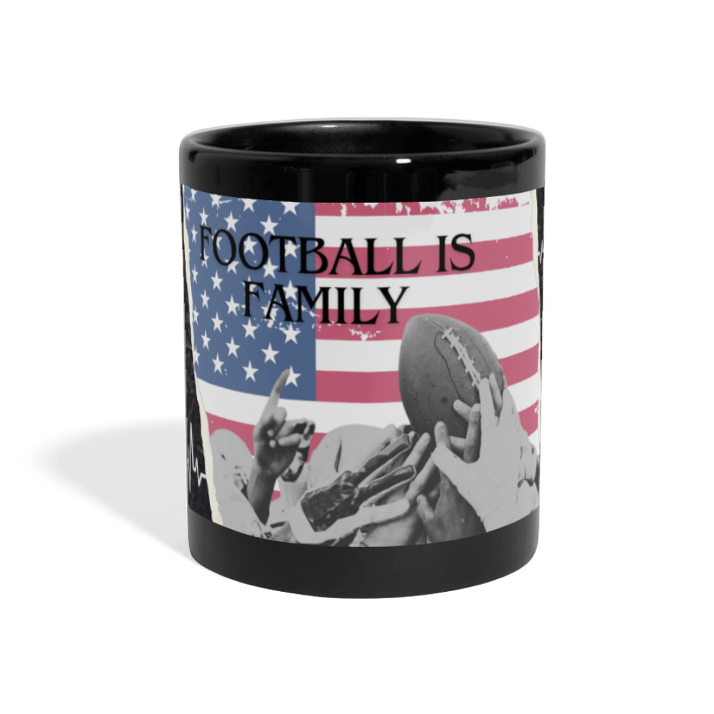 Football „US Football is Family“ - Schwarz