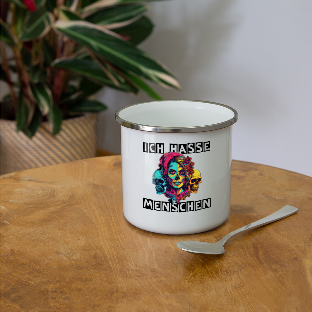 Camper Mug „Ich hasse Menschen“ - weiß