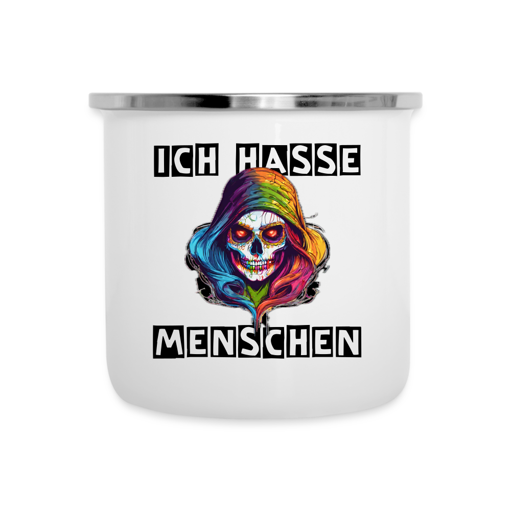 Camper Mug „Ich hasse Menschen“ - weiß
