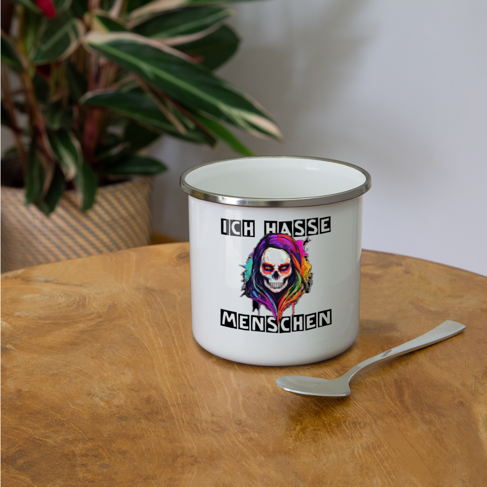 Camper Mug „Ich hasse Menschen“ - weiß