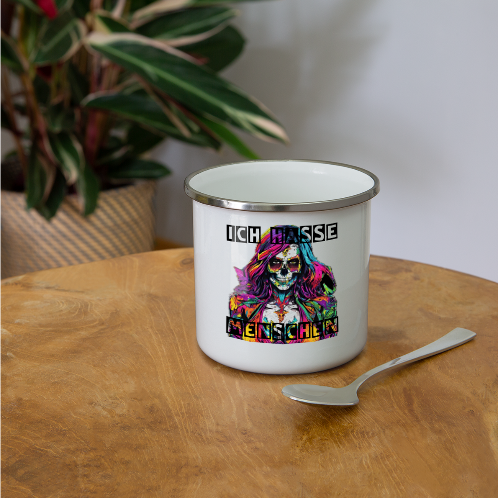 Camper Mug „Ich hasse Menschen“ - weiß