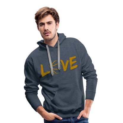 Männer Premium Hoodie - Jeansblau
