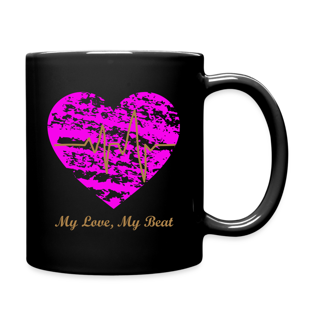 My Love, My Beat Tasse einfarbig - Schwarz