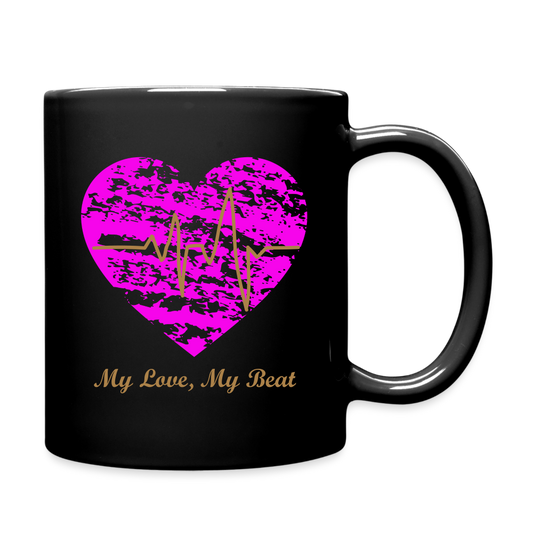 My Love, My Beat Tasse einfarbig - Schwarz