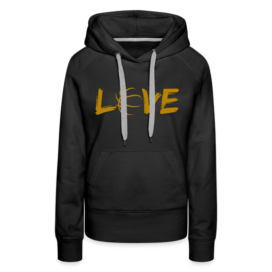 Frauen Premium Hoodie - Schwarz
