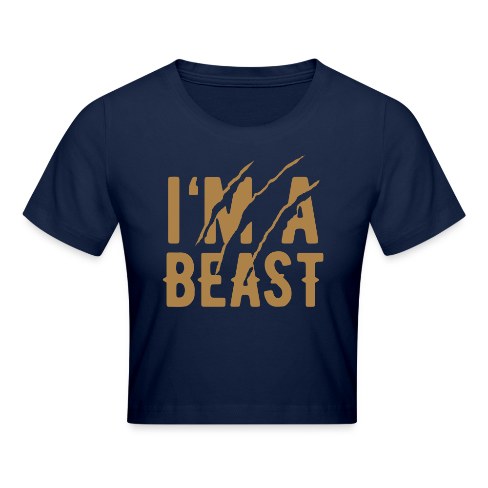 Cropped T-Shirt - Light Navy