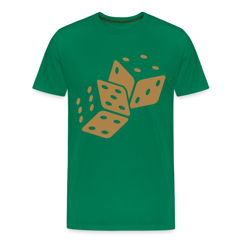 Würfel Männer Premium T-Shirt - Kelly Green