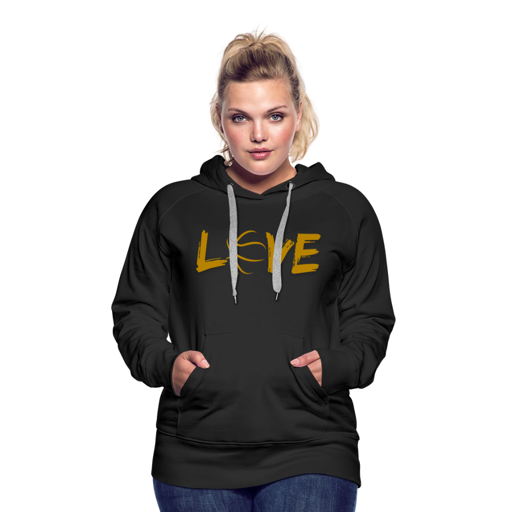 Frauen Premium Hoodie - Schwarz