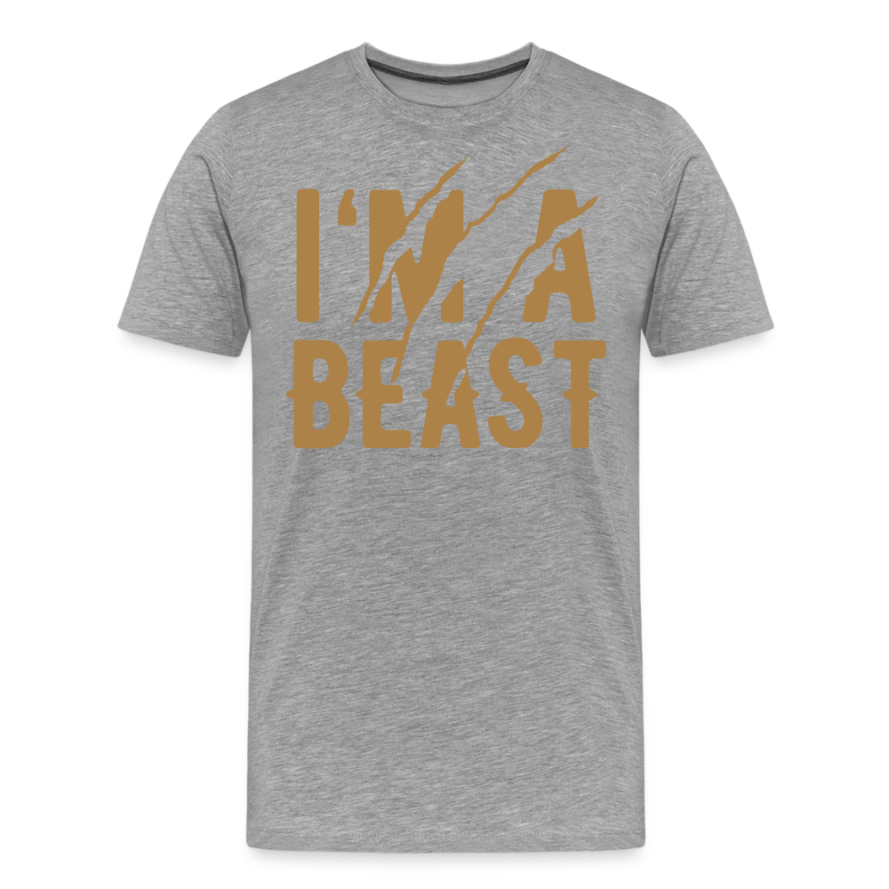 Männer Premium T-Shirt - Grau meliert
