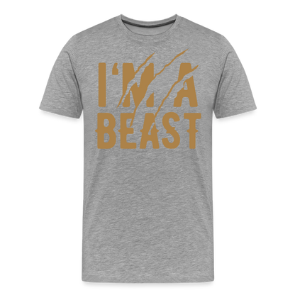 Männer Premium T-Shirt - Grau meliert