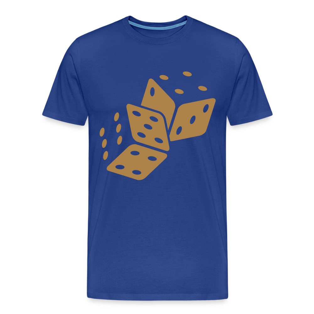 Würfel Männer Premium T-Shirt - Königsblau