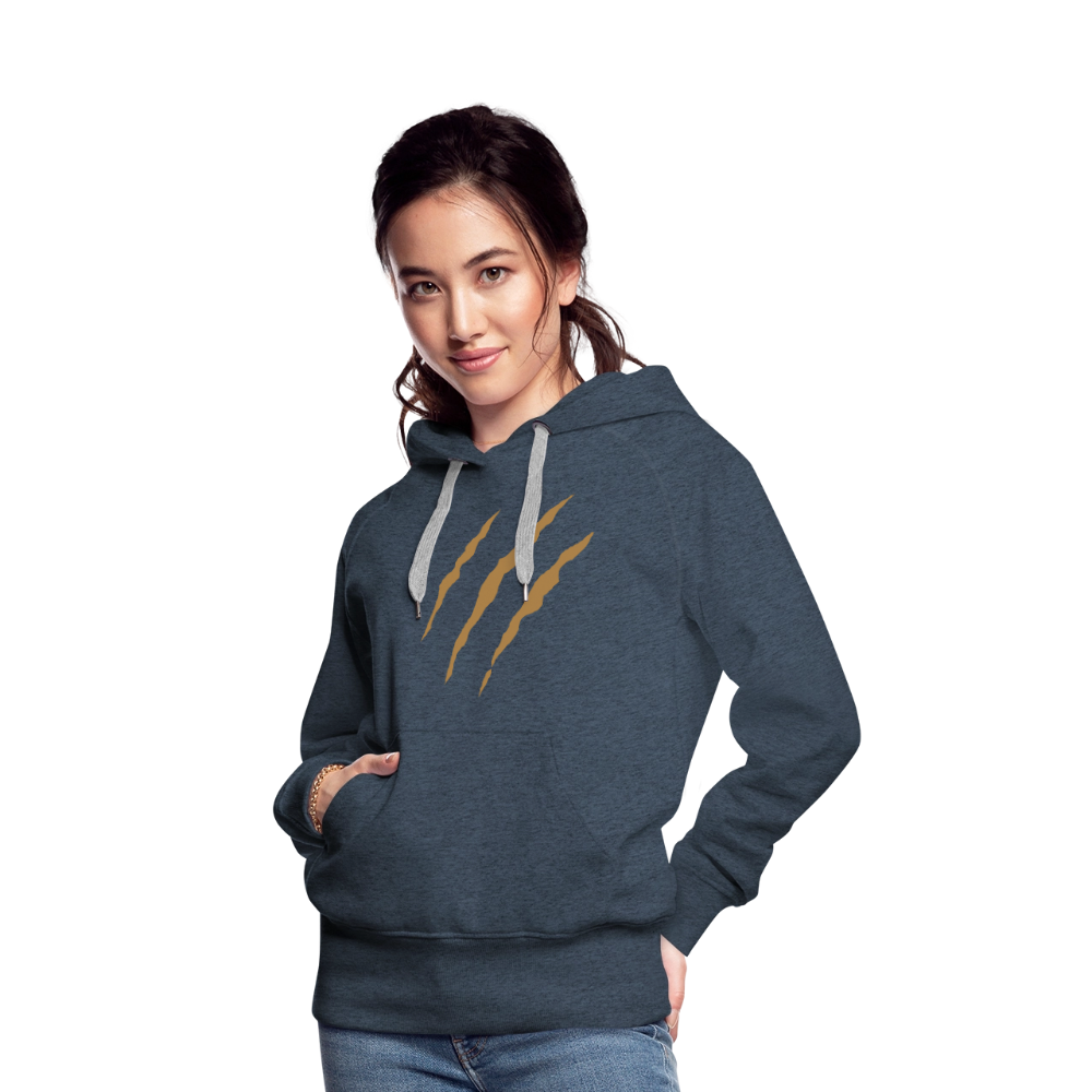 Frauen Premium Hoodie - Jeansblau