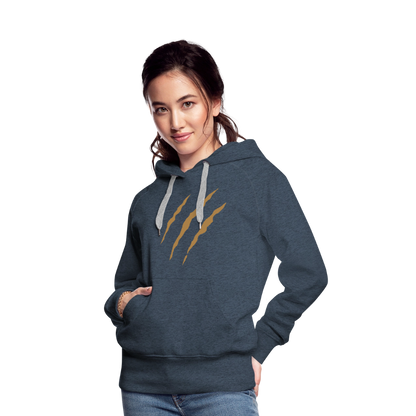 Frauen Premium Hoodie - Jeansblau