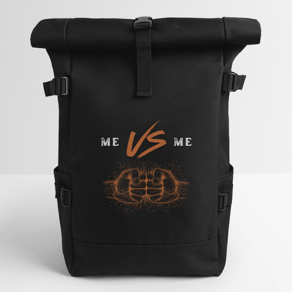Rolltop Rucksack - Schwarz