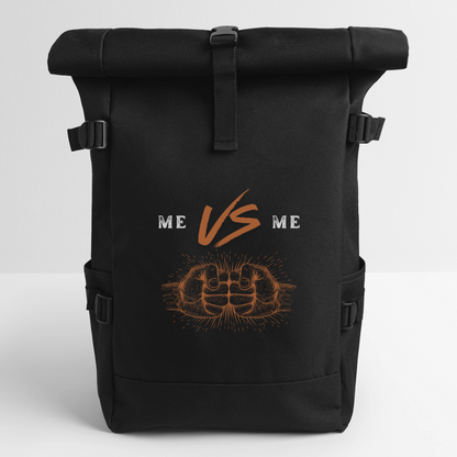 Rolltop Rucksack - Schwarz
