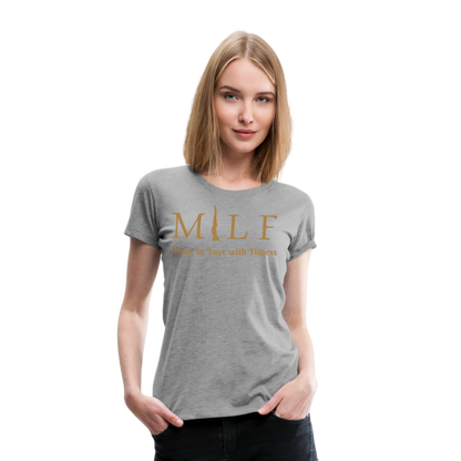 Frauen Premium T-Shirt - Grau meliert