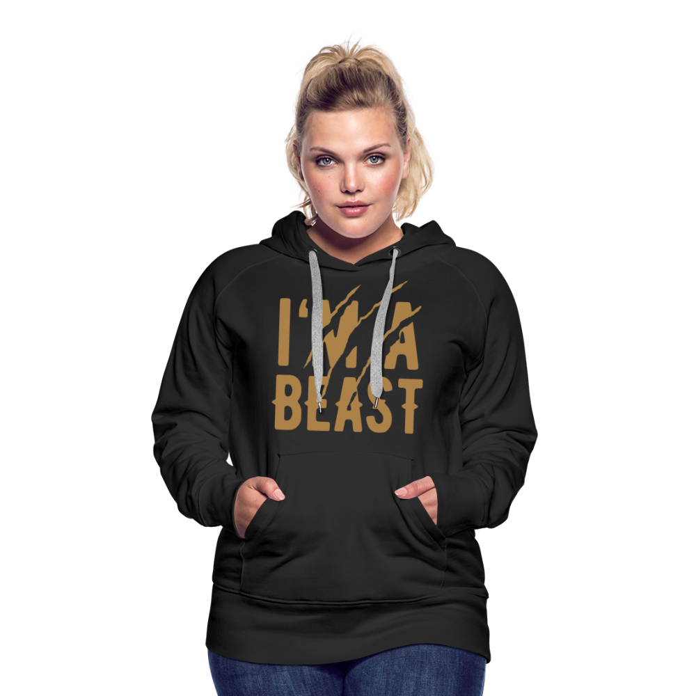 Frauen Premium Hoodie - Schwarz