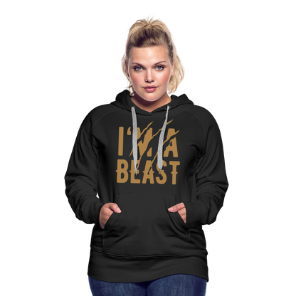 Frauen Premium Hoodie - Schwarz