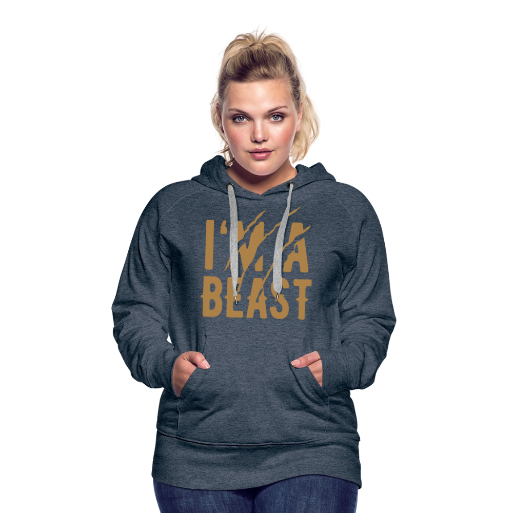 Frauen Premium Hoodie - Jeansblau
