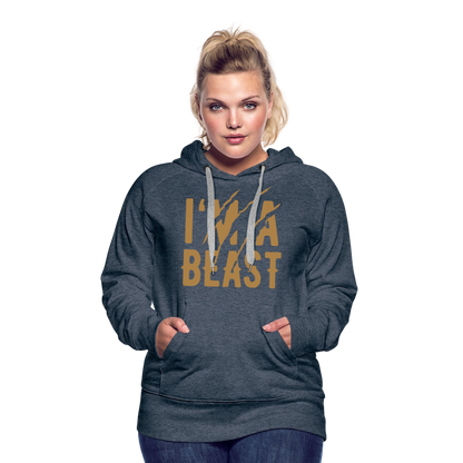 Frauen Premium Hoodie - Jeansblau