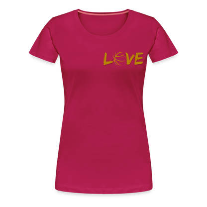 Frauen Premium T-Shirt - dunkles Pink