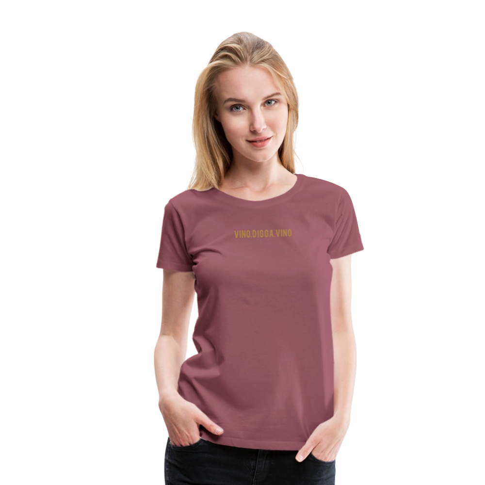 Vino.Digga.Vino Frauen Premium T-Shirt - Malve