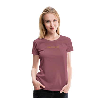 Vino.Digga.Vino Frauen Premium T-Shirt - Malve