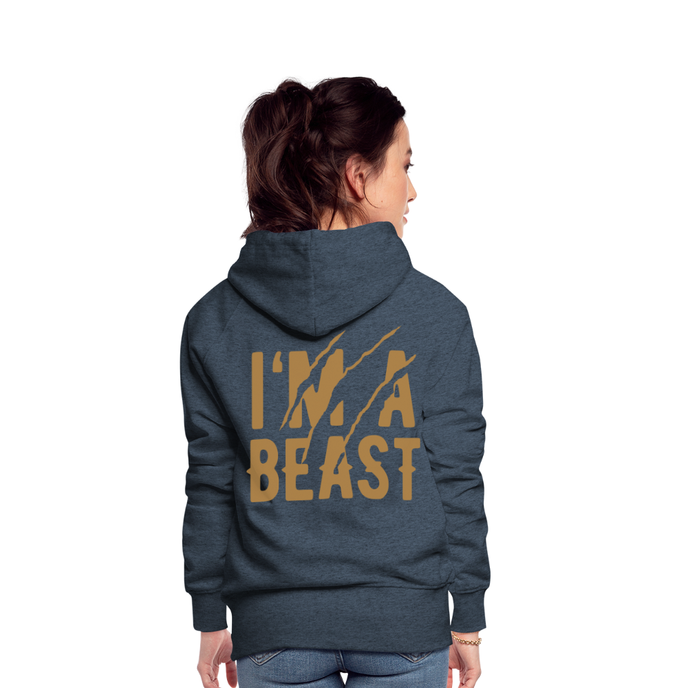 Frauen Premium Hoodie - Jeansblau
