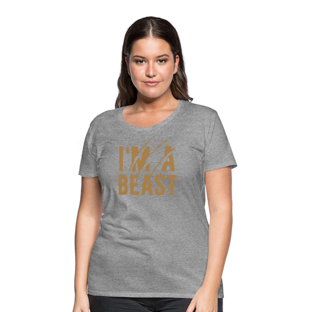 Frauen Premium T-Shirt - Grau meliert
