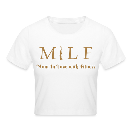 Cropped T-Shirt - Weiß