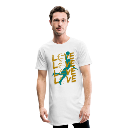Basketball Love Männer Urban Longshirt - Weiß