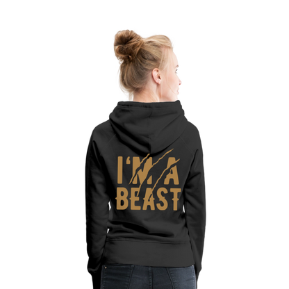 Frauen Premium Hoodie - Schwarz