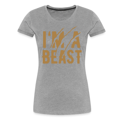 Frauen Premium T-Shirt - Grau meliert