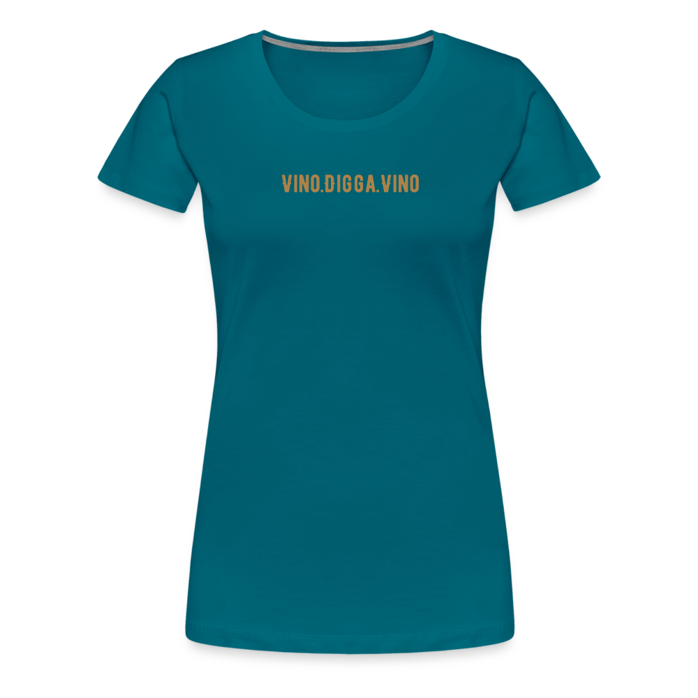 Vino.Digga.Vino Frauen Premium T-Shirt - Divablau