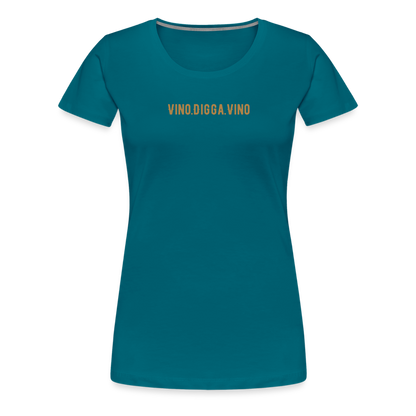Vino.Digga.Vino Frauen Premium T-Shirt - Divablau
